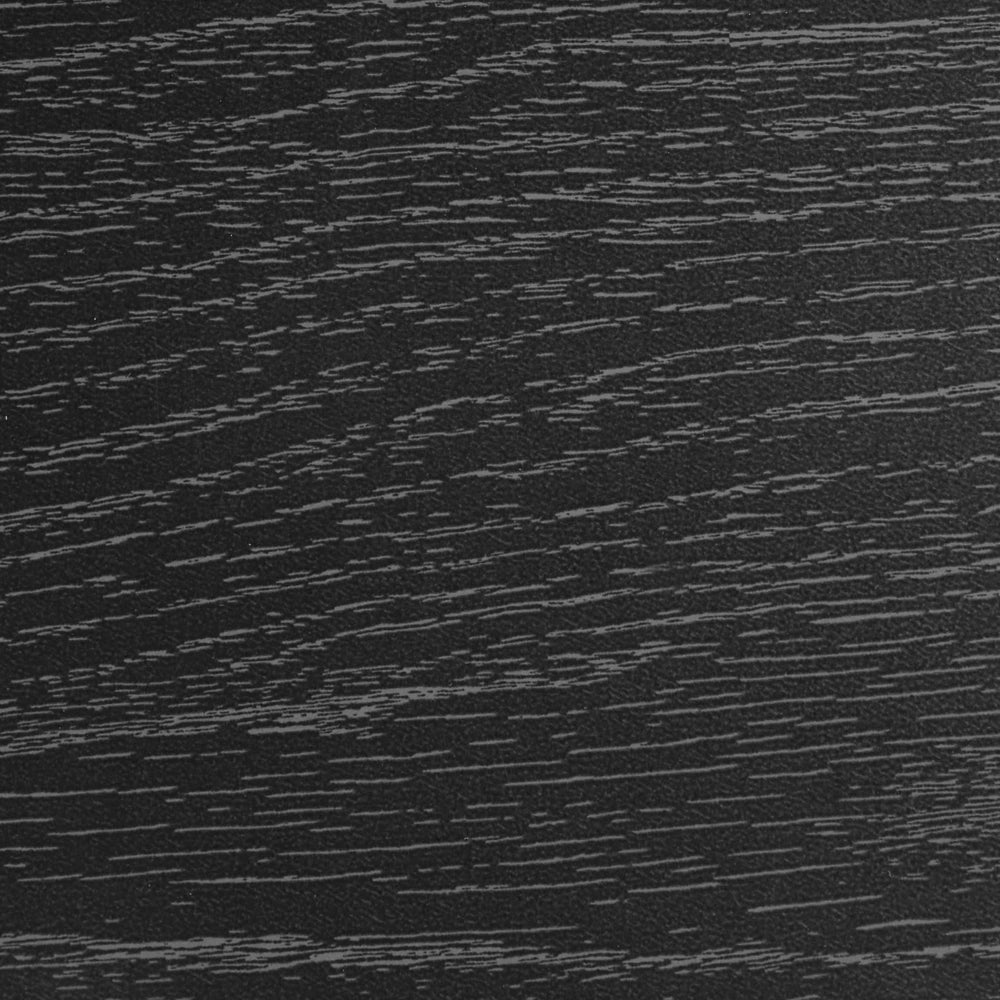 Tavolino da caffè in legno ingegnerizzato nero Triangolo retrò Soggiorno carta stagnola simil-legno