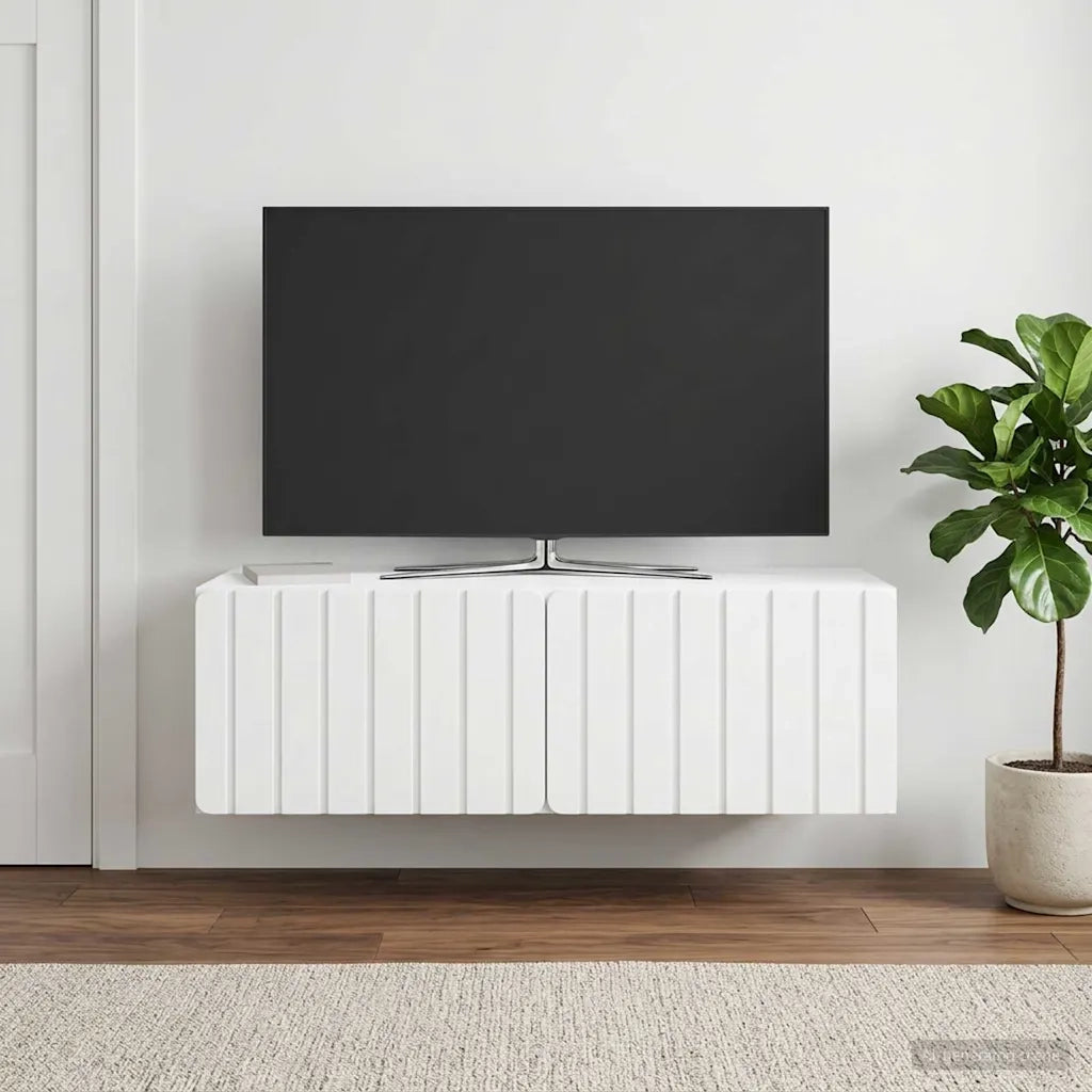 Mobile Porta TV da Muro 98 x 41 x 30 cm Bianco 898355