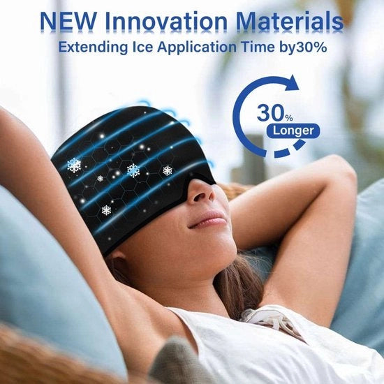 Migraine Muts - Migraine e Cervicale - Terapia di Calore e Freddo - Riscaldante e Raffreddante - Utilizzabile Ripetutamente - Anti Migraine - Da Utilizzare Durante i Dolori di Testa