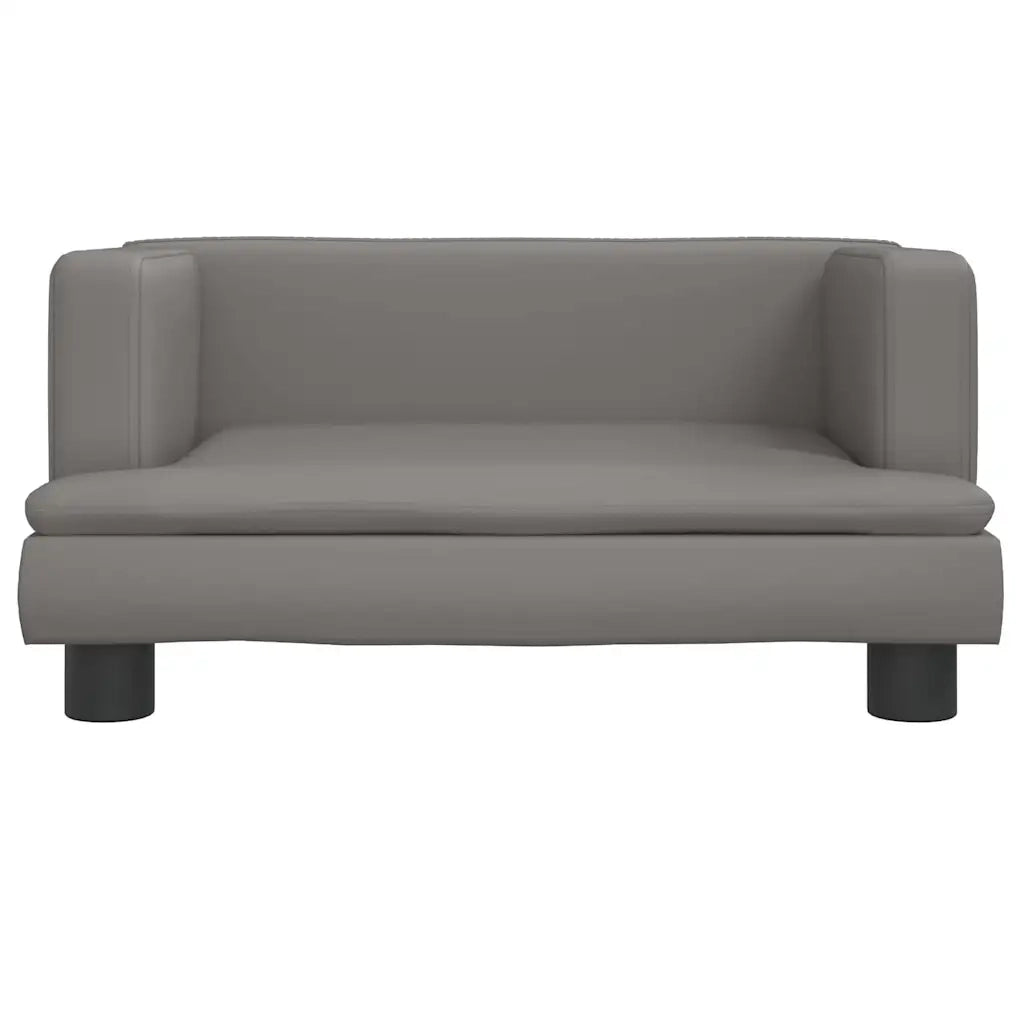 Lettino per Cani Grigio 60x40x30 cm in Similpelle 171916