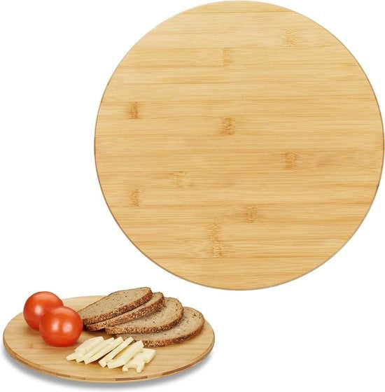 Tavolo rotante in legno da 32 cm - per formaggi, salumi e snack - disco rotante naturale tavolo rotante elettrico