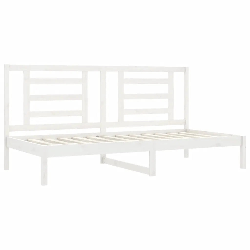 Dormeuse senza Materasso Bianca 90x200 cm Legno Massello Pino 3108057