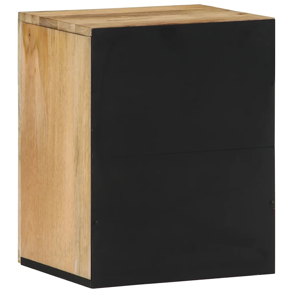 Mobile da Bagno a Parete 38x33x48 cm in Legno Massello di Mango 358232