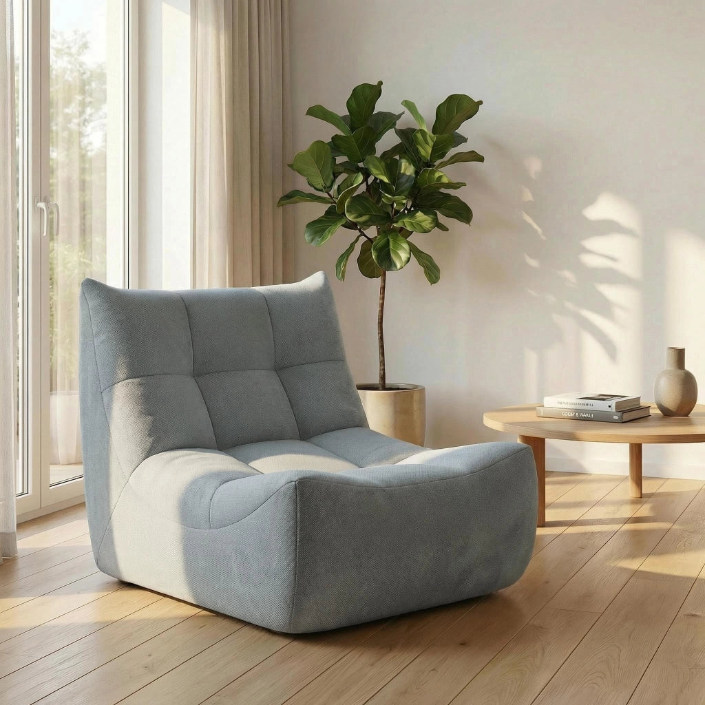 Divano 1 Posto Bubble Sofa ¨C MINIMAL ¨C Tessuto Grigio, Memory Foam