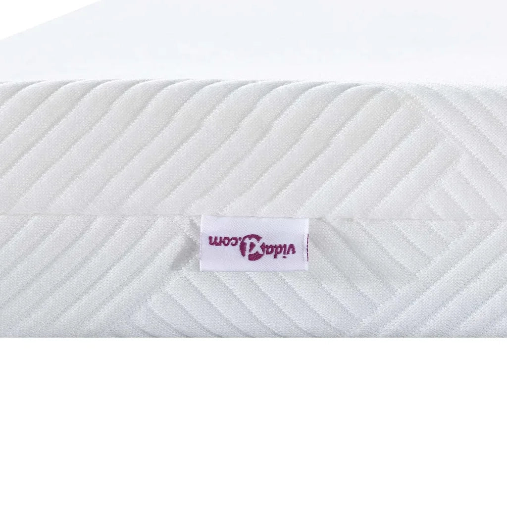 Topper per materasso Bianco 200 x 200 cm Tessuto Jacquard CFW1075158