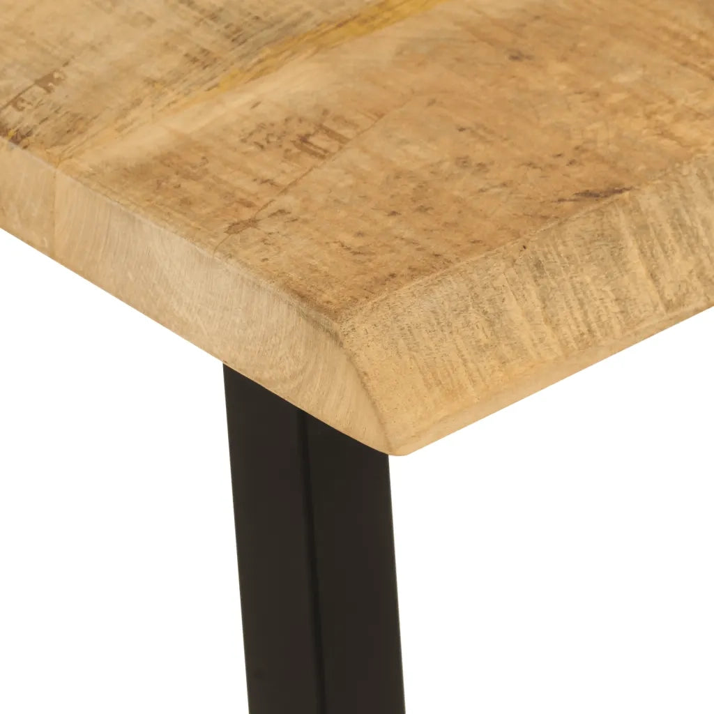 Panca con Bordi Vivi 105 cm in Legno Massello di Mango CFW1623556