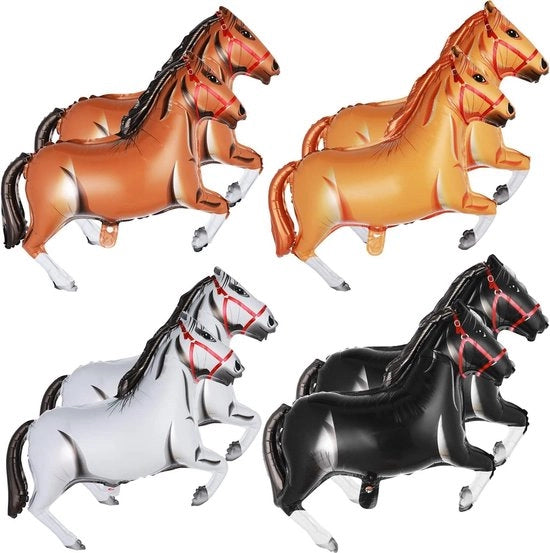 Balloon paesaggio equino da 76 cm - 8 pezzi - cowboy - tema equino decorazioni per feste - decorazione per compleanni