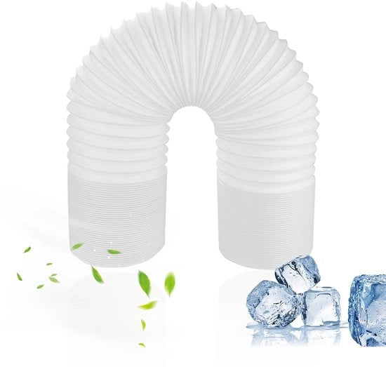 Slang diariale per climatizzatore 3 metri - Slang di scarico - Diametro 130 mm - Ripiegabile - Resistente - Sostegno in PP/acciaio inossidabile