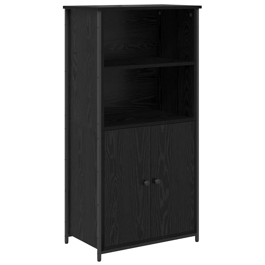 Credenza-Buffet-Armadio da cucina Rovere Nero 62 x 36 x 121,5 cm Legno multistrato