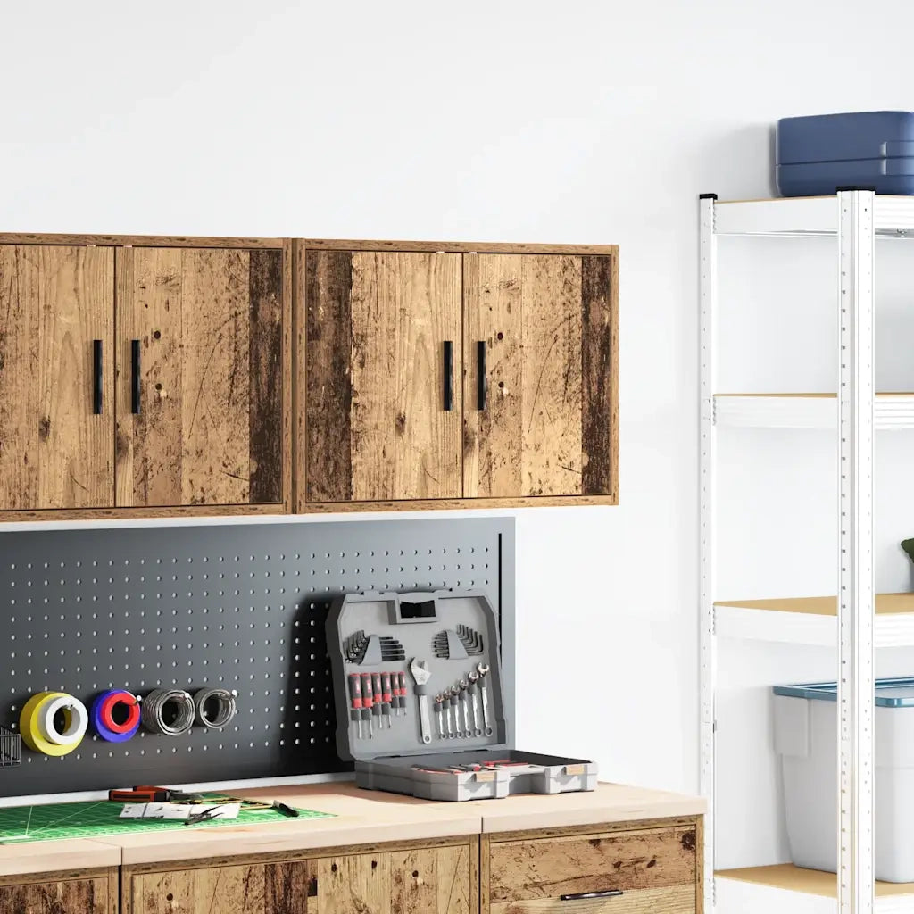 Pensile per Garage Legno Antico in Legno Multistrato 860657