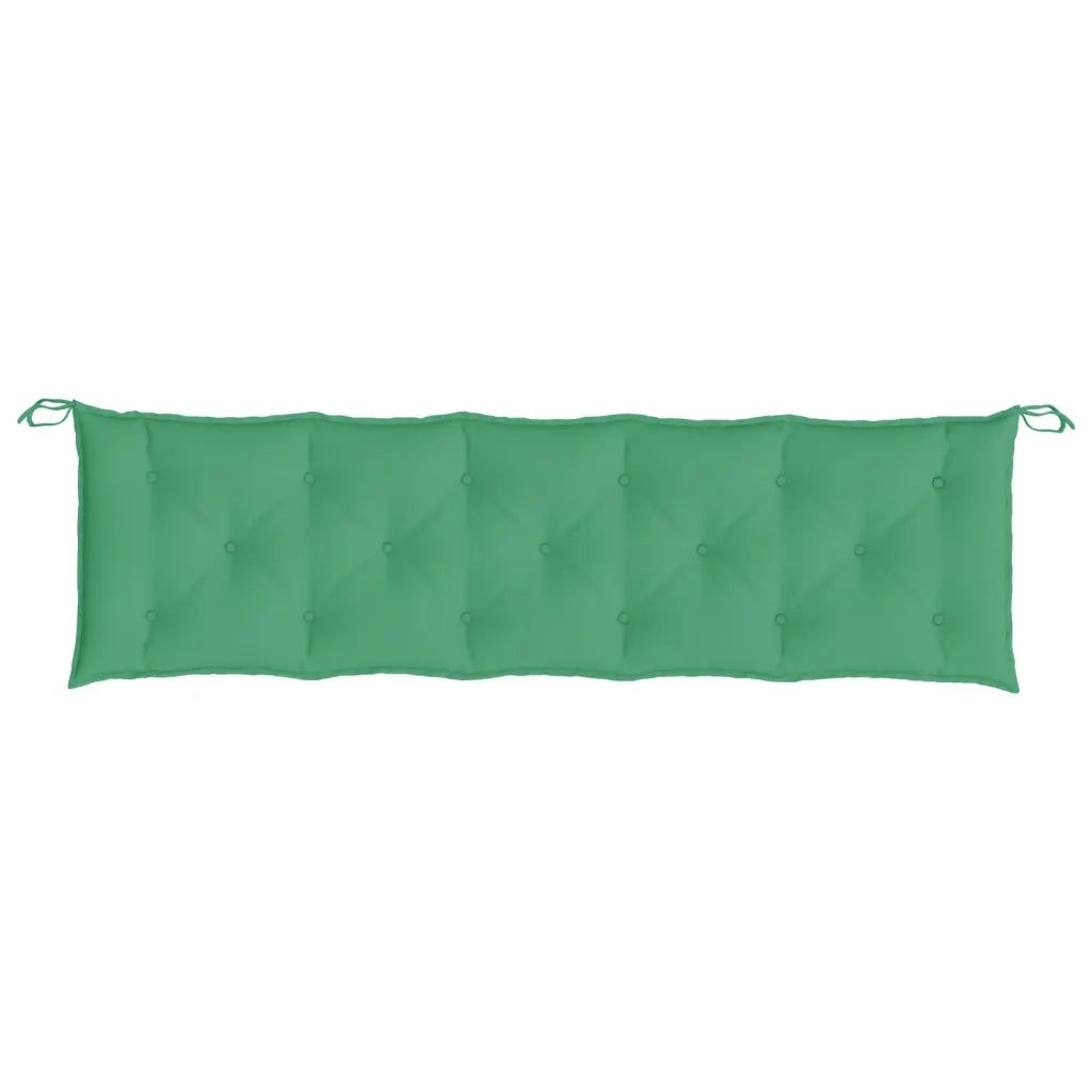Cuscini Panca da Giardino 2 pz-Set di 2 Cuscini per panchina da esterno Verdi 180x50x7cm Tessuto Oxford
