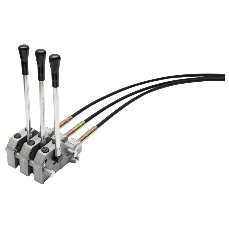 Distributore idraulico a 3 leve, lunghezza cavo 2,5 m pressione 250 bar portata 40 l/min