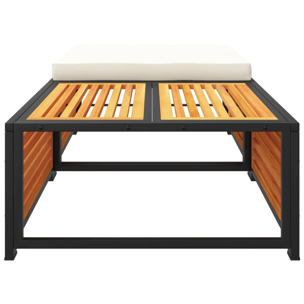 Tavolo da Giardino con Sgabello in Legno Massello di Acacia 367650