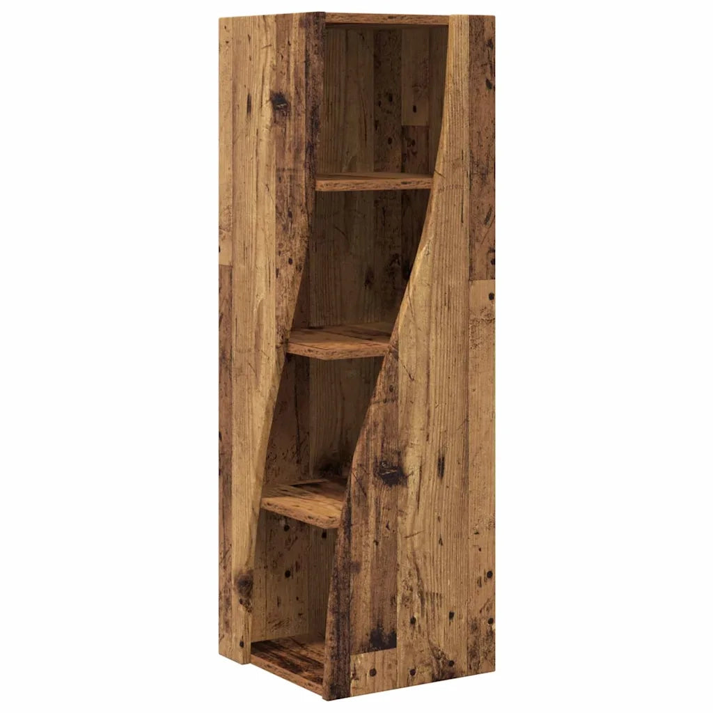 Mobile angolare Legno vecchio 32x32x102cm Legno multistrato 889863