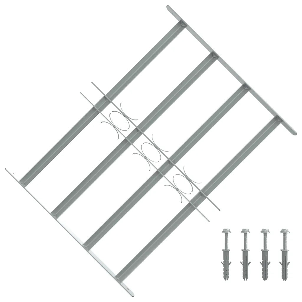 Grate per Finestre Regolabili 4 Barre Trasversali 500-650 mmcod mxl 83074