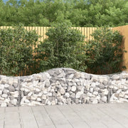Cesti Gabbioni ad Arco 10 pz 200x50x60/80 cm Ferro Zincato 3145606