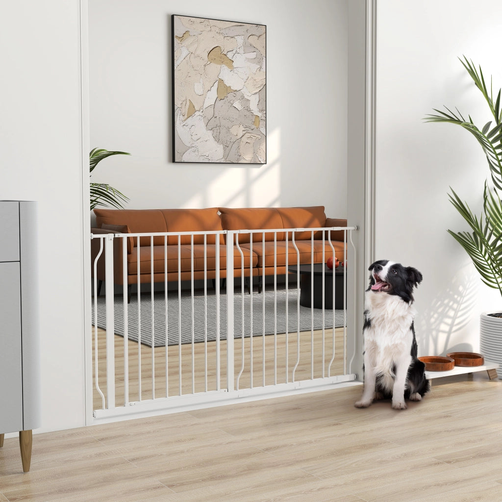 Barriera per Cani Estendibile ¨C Zephmum ¨C Bianco 75-145 cm