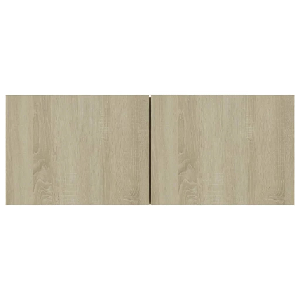 Mobile TV multimediale scaffale TV credenza mobile TV sala da pranzo soggiorno camera da letto 3 pezzi rovere Sonoma legno ingegnerizzato marrone 02_0028686