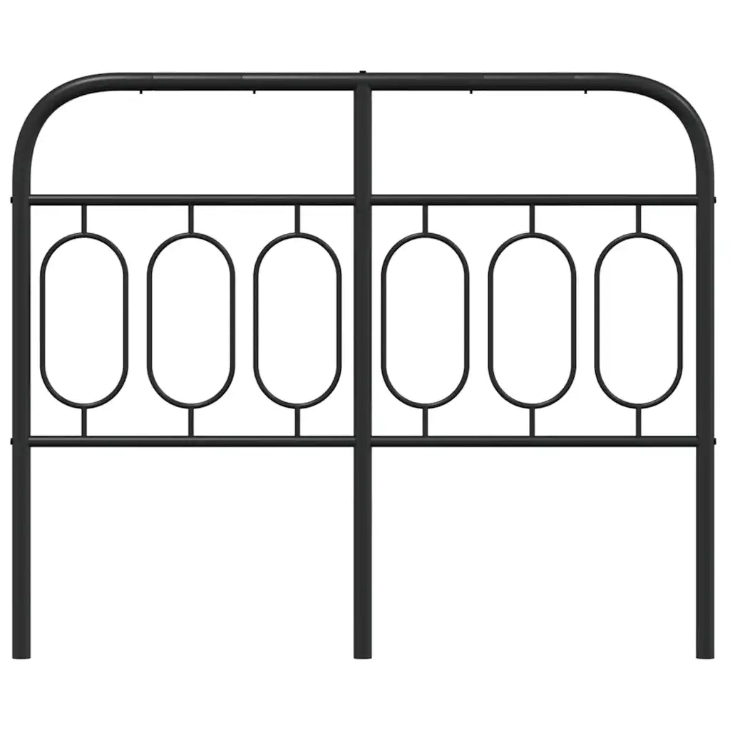 Testiera in Metallo Nero 120 cm