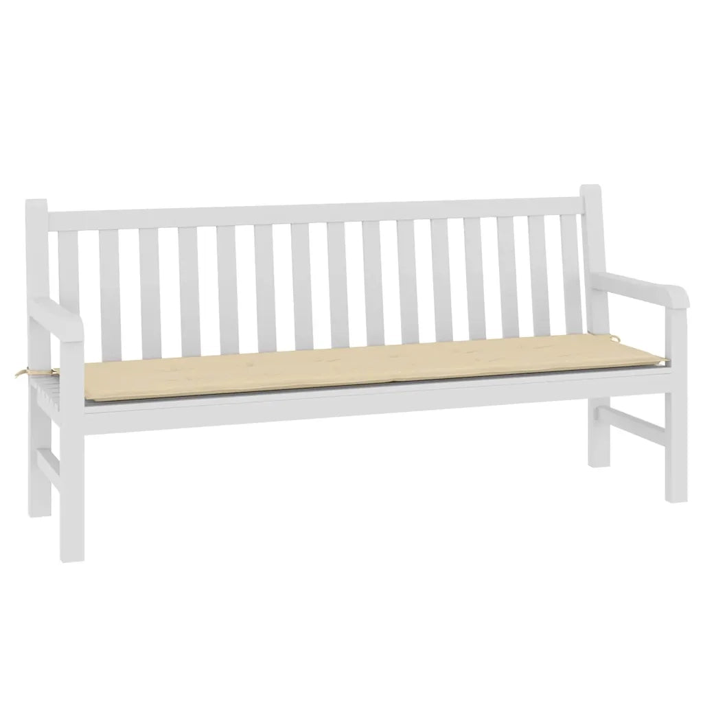 Cuscino per Panca-Cuscini per panchina Beige 180x50x3 cm in Tessuto Oxford
