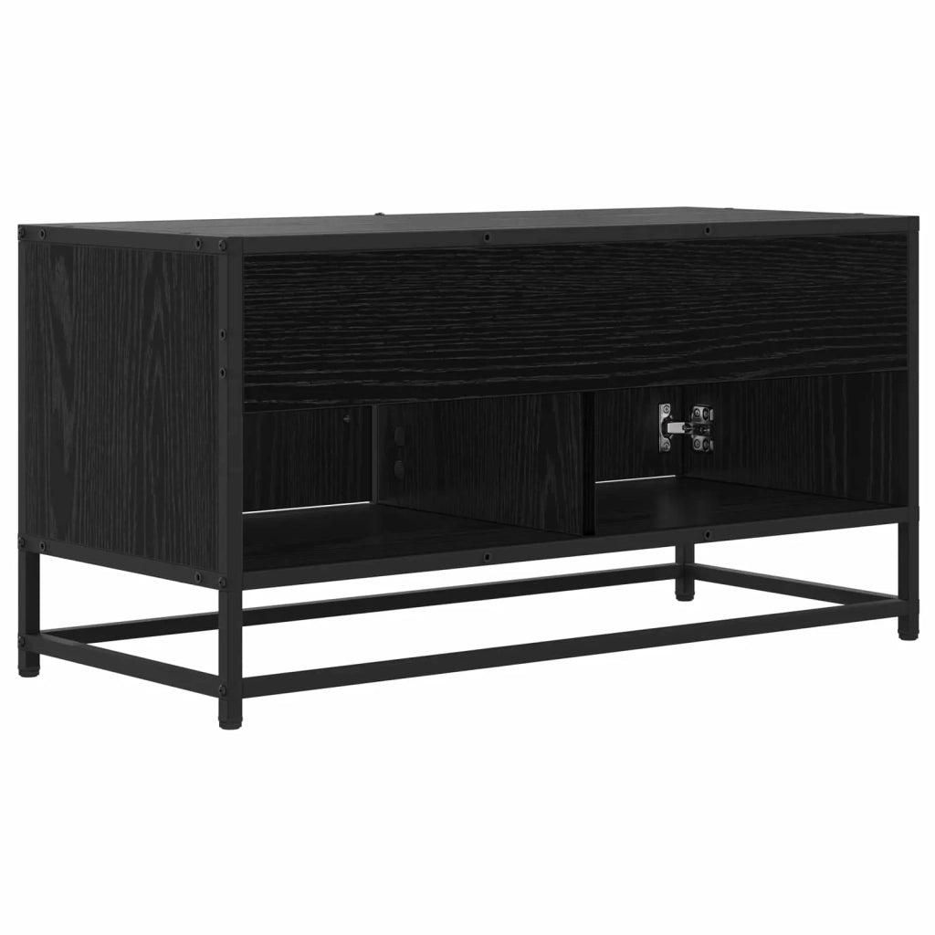 Mobile TV 80 x 34,5 x 40 cm Rovere Nero Legno ingegnerizzato 8010951