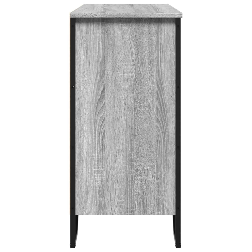 Buffet credenza cassettiera armadio mobile contenitore organizer cucina soggiorno Sonoma 91 x 35,5 x 74,5 cm legno ingegnerizzato grigio 02_0036557