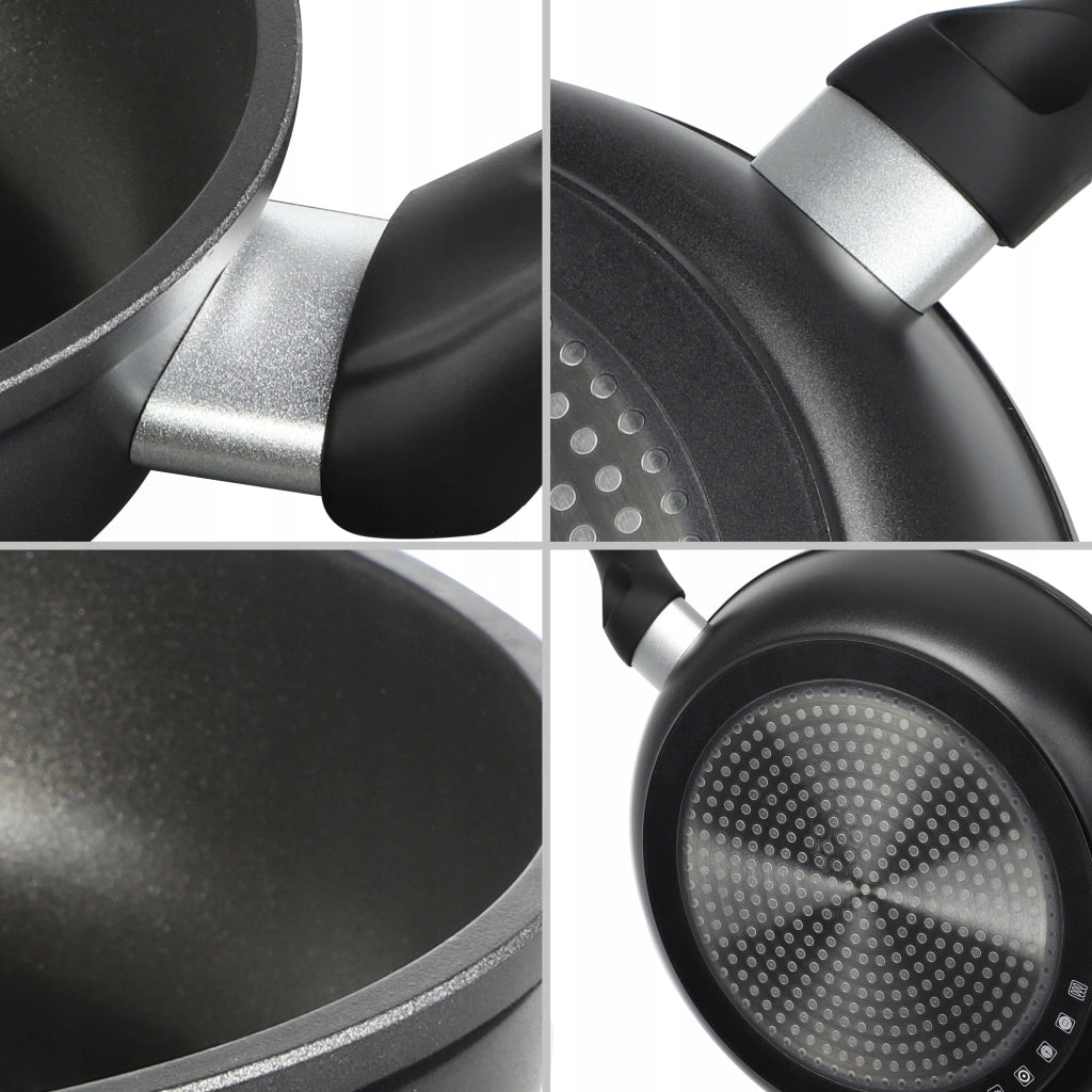 Padella antiaderente KADAX da 20 cm, piccola, per piani cottura a gas e induzione.
