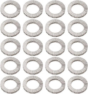 Anelli di chiusura 20 pezzi - Borchie a doppia lastra - Diametro esterno 16,6 mm - Diametro interno 2,5 mm - M10 - Maggiore stabilità