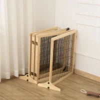 Recinzione per animali domestici Recinzione per cani, in pino, pieghevole 432 x 36 x 70 cm, Legno