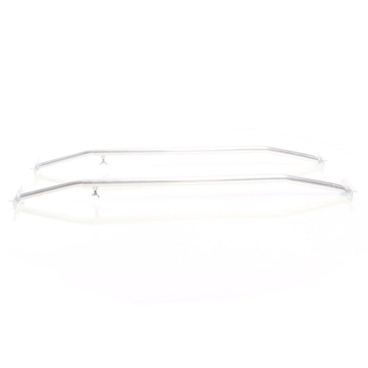 Staffe telo per rimorchi leggeri e carrelli appendice, 2 barre allungabili 100-145cm, in alluminio