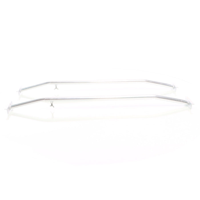 Staffe telo per rimorchi leggeri e carrelli appendice, 2 barre allungabili 100-145cm, in alluminio