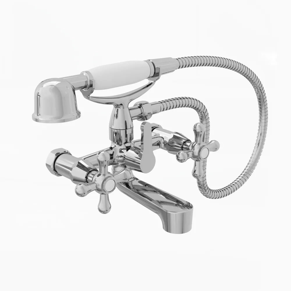 Set miscelatori: lavabo alto bidet ed esterno vasca a muro | Julia