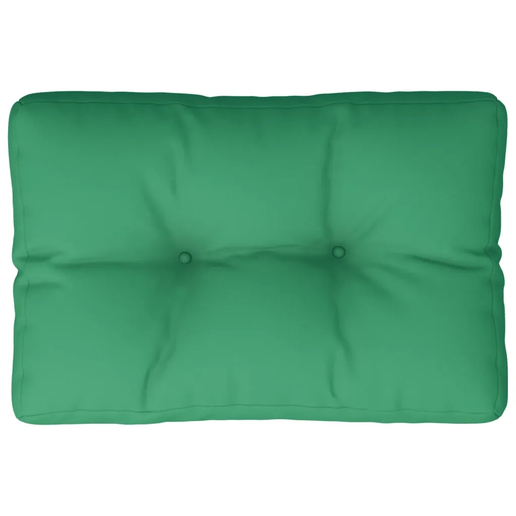 vidaXL Cuscino per Pallet Verde 50x40x12 cm in Tessuto