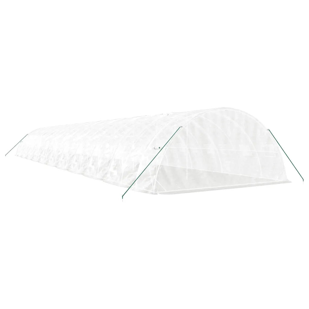 Serra con Telaio in Acciaio Bianco 110 mÂ² 22x5x2,3 m