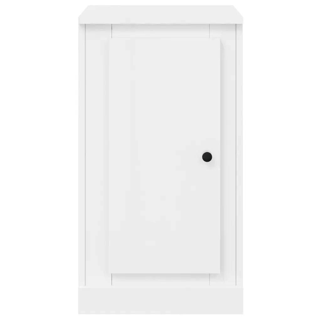 Credenze 2 pz Bianco Lucido 37,5x35,5x67,5 cm Legno Multistrato 816205