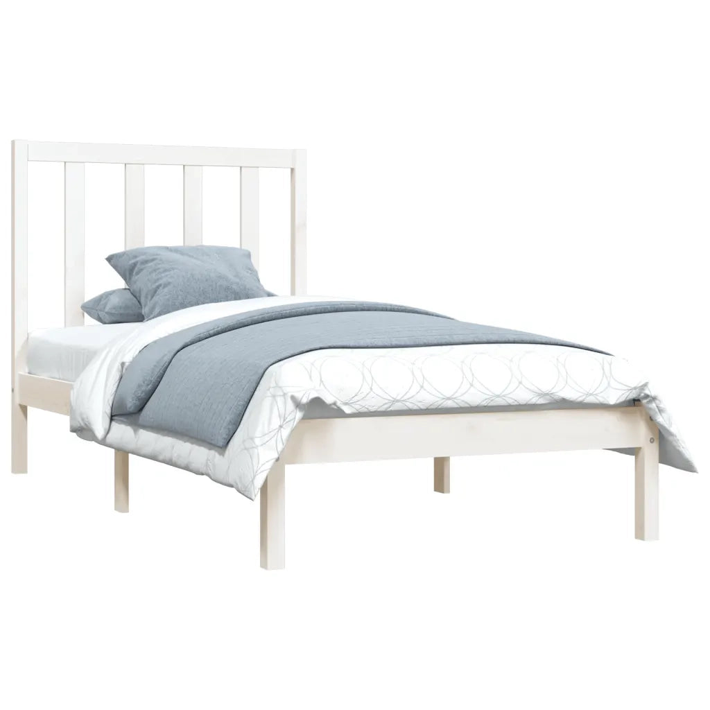 Giroletto in Legno Massello Bianco 75x190 cm Small Single 3105121