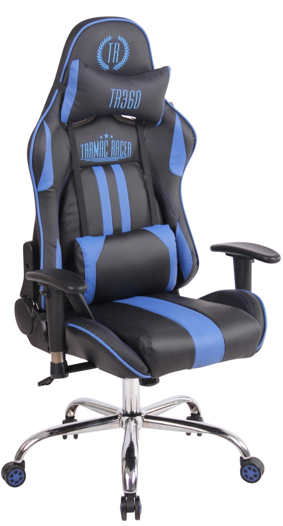 Sedia Ufficio Massaggiante Limit XM In Similpelle Nero/blu