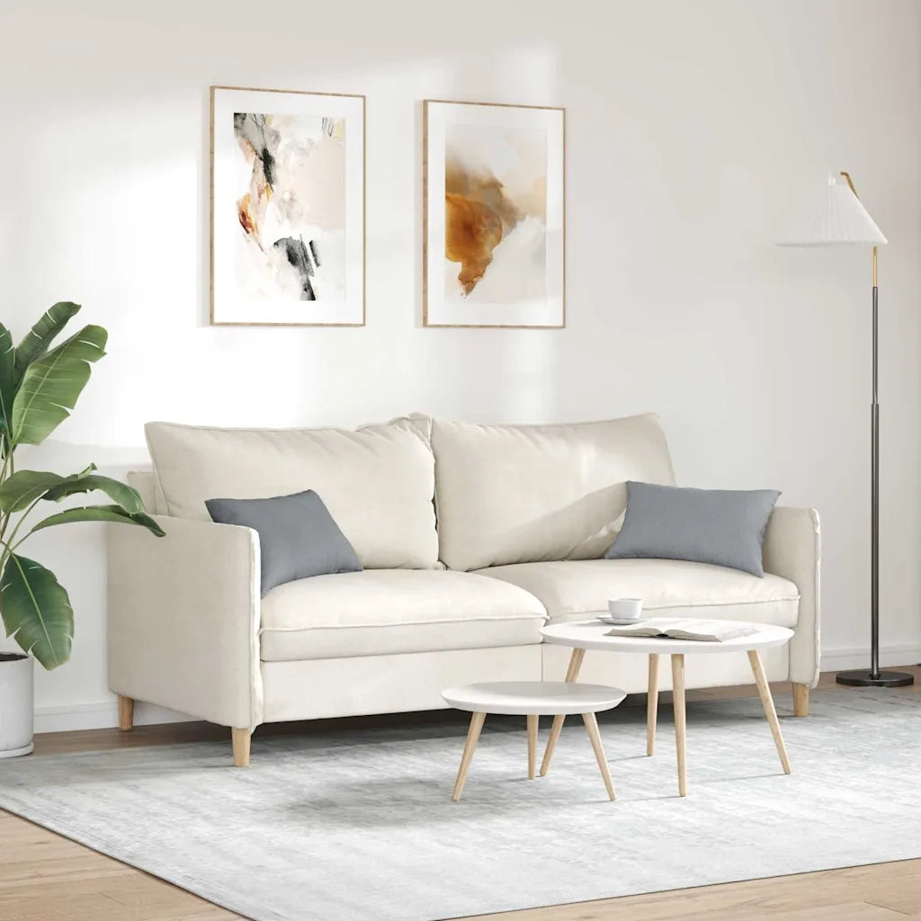 Cuscini da Divano 2 pz | Cuscini per sedie Grigio chiaro 50 x 30 cm Tessuto