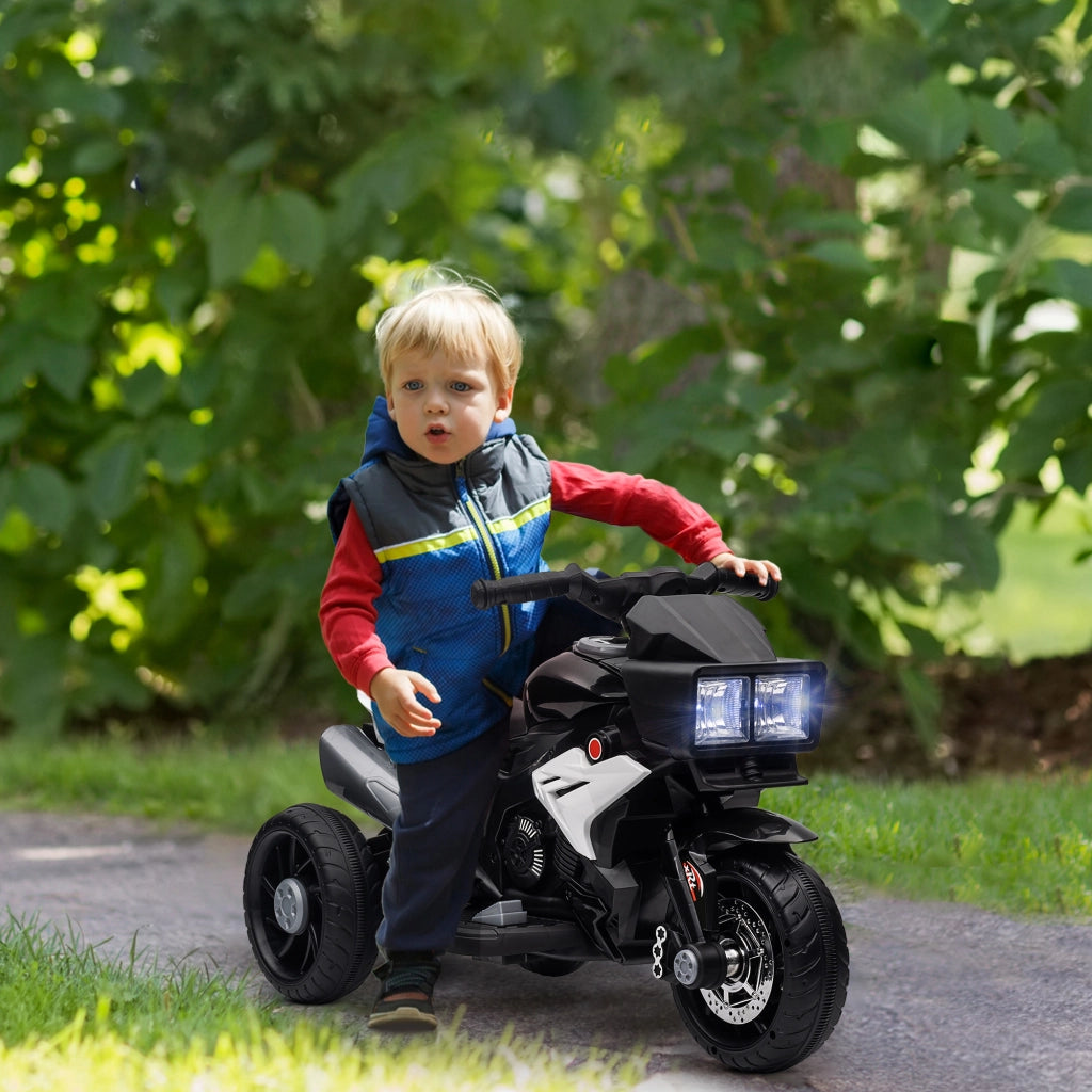 Moto Elettrica Bambini con Luci e Musica ¨C zephmum ¨C 3 km/h Nero