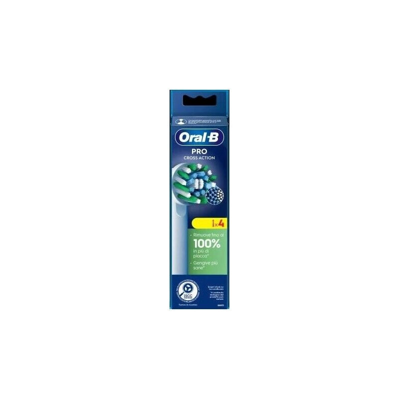 ORAL-B RICARICA SPAZZOLINO ELETTRICO PRO CROSS ACTION COLORE BIANCO 4PZ
