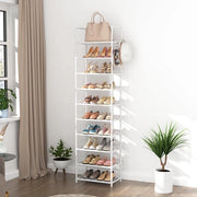Racchetta per scarpe 10 livelli per 20-25 pair di scarpe - Bianca