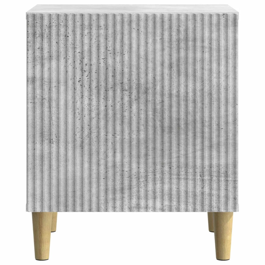 Armadio da Notte Grigio Cemento 43 x 34,5 x 50 cm