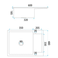Lavello In Acciaio Paul Brush Gold senza rubinetto da cucina