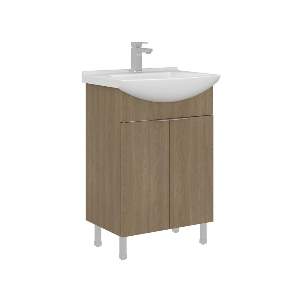 Mobile lavabo "Purus 55" - 55 x 50 x 83 cm - Rovere Sonomo