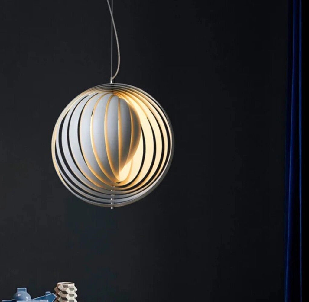 Lampadario a sospensione moderno in ferro Bianco da soffitto con attacco E27
