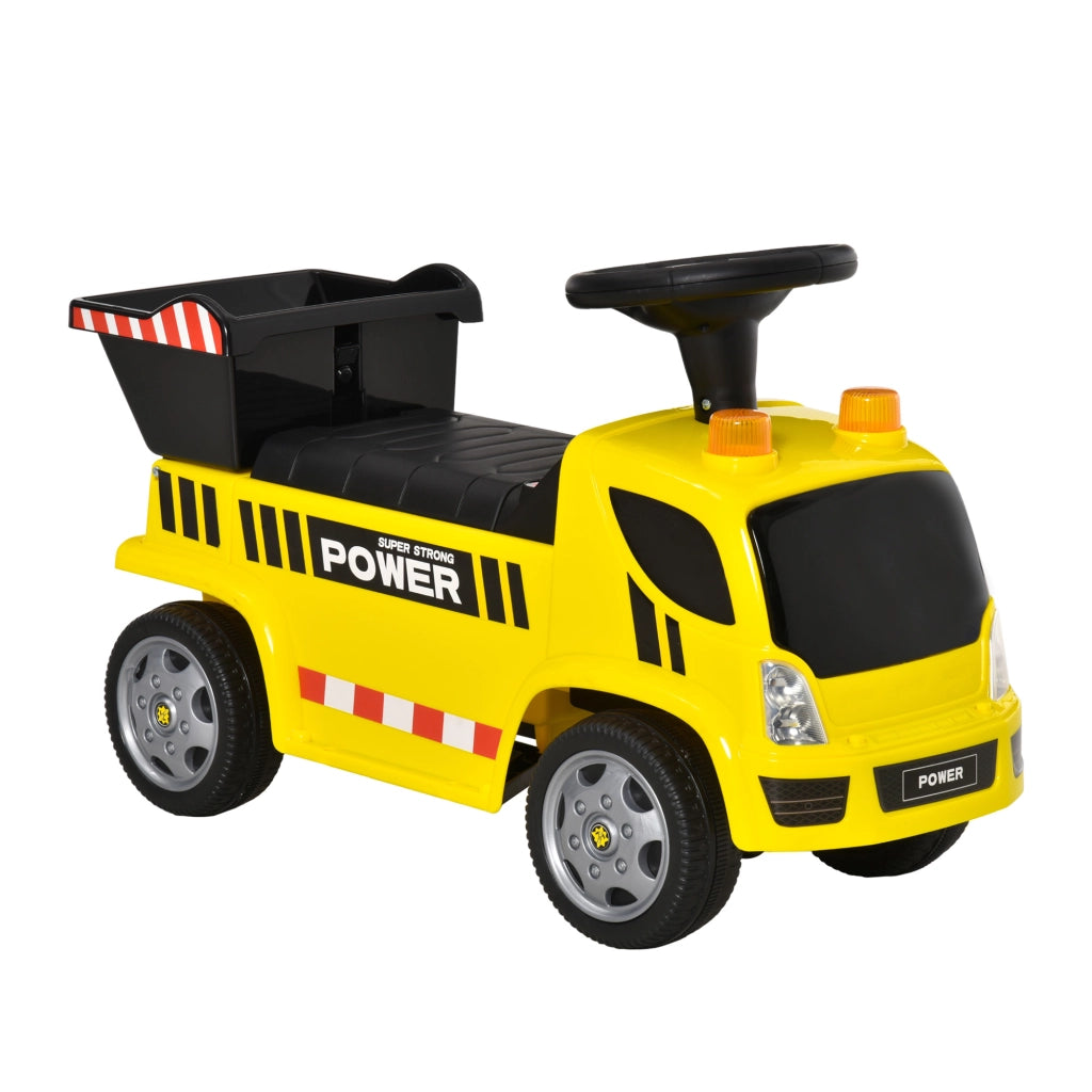 Casetta Camion Portagiochi con Luci e Suoni ¨C Zephmum ¨C Nero Giallo