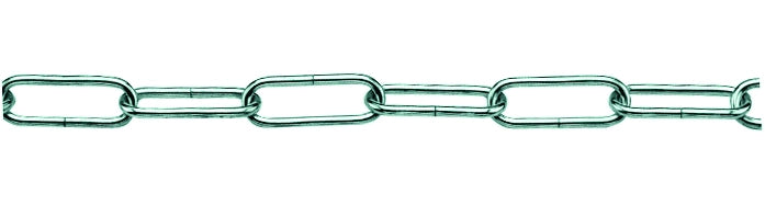 CATENA PER LAMPADARI GENOVESE In ferro nichelato  EE ? filo mm. 13 n° 8 25.00 metri