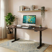 Scrivania 'Stryn' Regolabile in Altezza con Sollevamento Elettrico 160 x 60-75 Effetto Noce - pro.tec