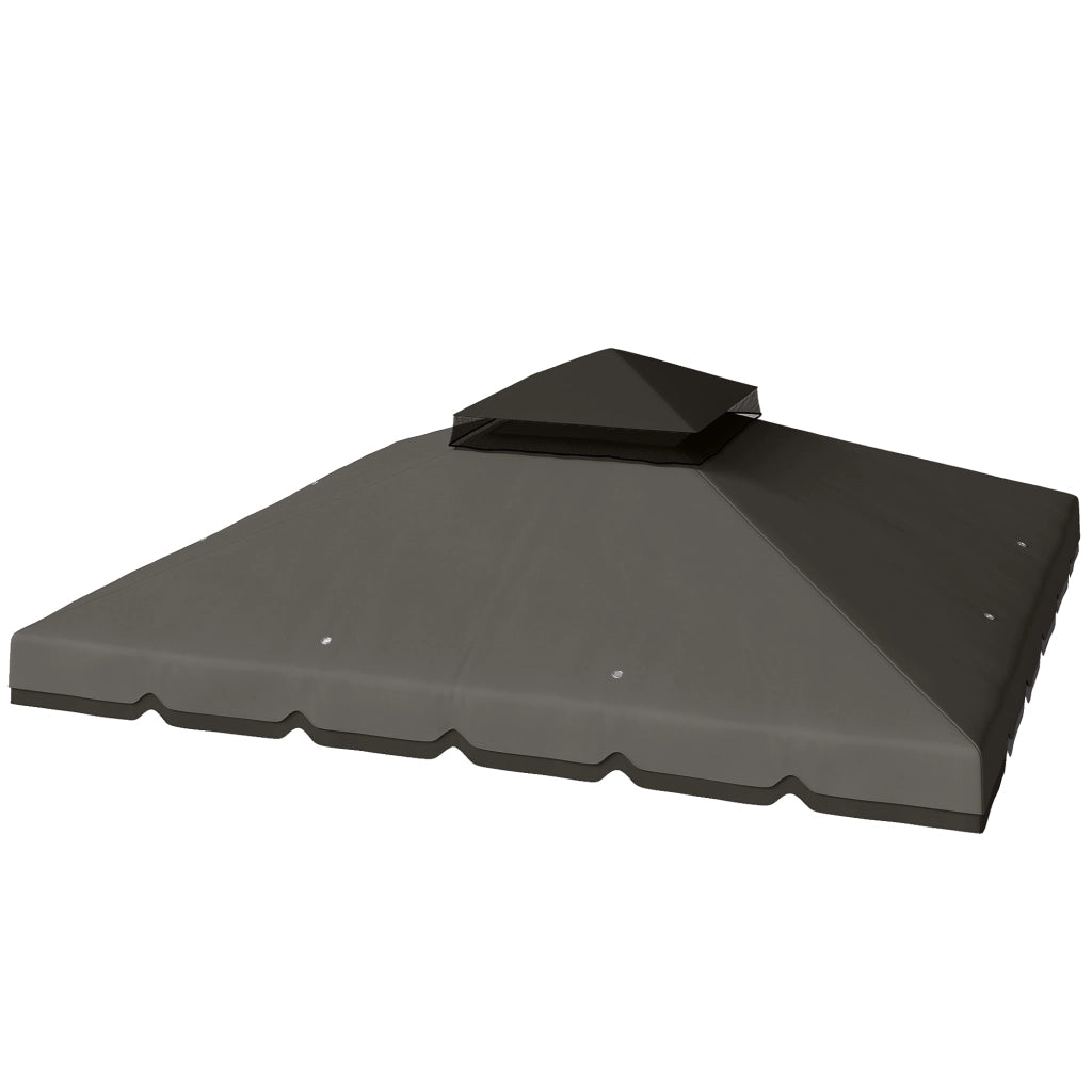 Tetto sostitutivo per gazebo 3x3m ¨C zephmum ¨C grigio chiaro impermeabile