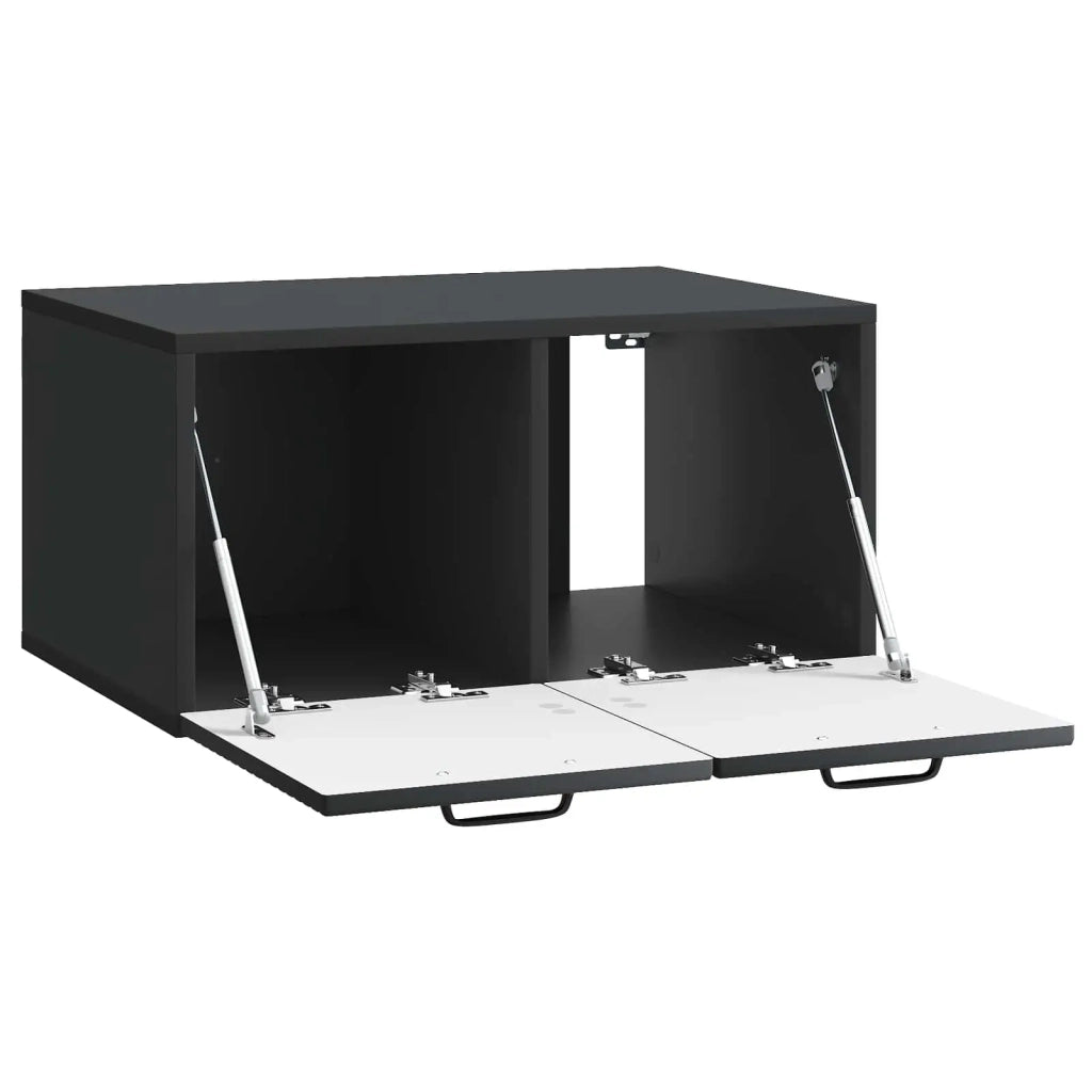 Mobile Porta TV da Muro Nero 59,5 x 41 x 30 cm